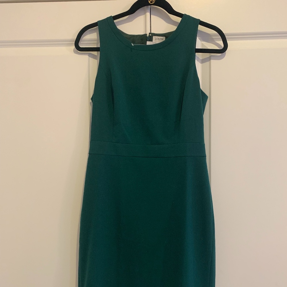 NWT J. Crew Portfolio Sheath Dress- Green
